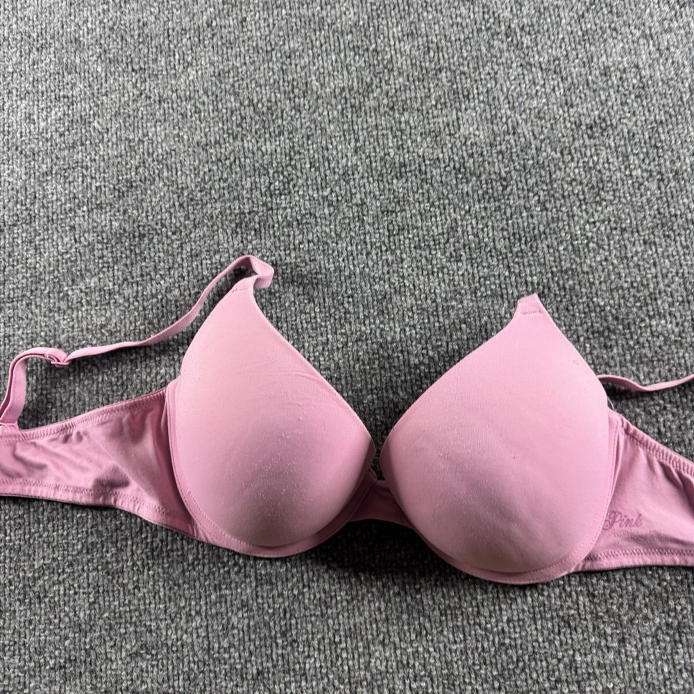PINK Wear Everywhere Push-Up Bra Womens 36C Pink Padded Underwire Everyday